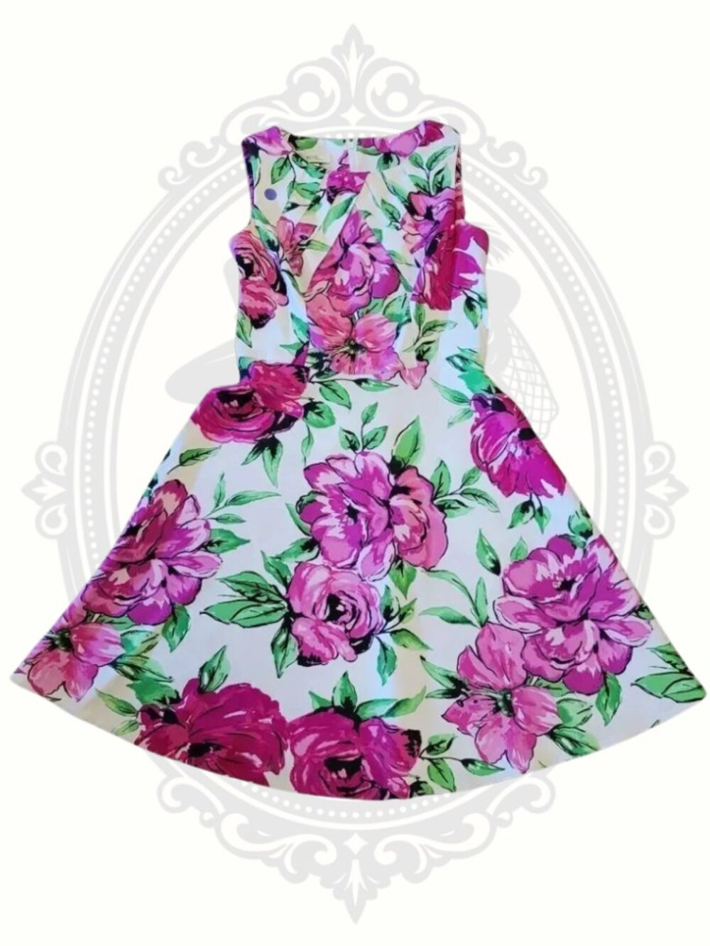 ALYX Limited Pink Floral Fit & Flare Dress Size 8